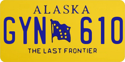 AK license plate GYN610
