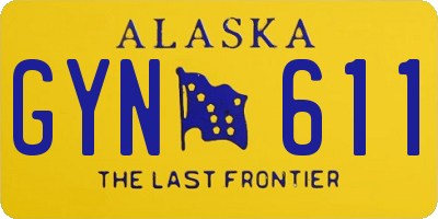 AK license plate GYN611