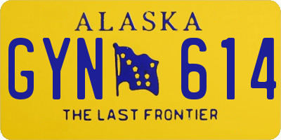 AK license plate GYN614
