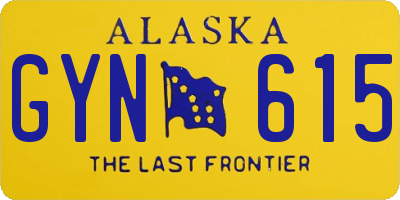 AK license plate GYN615