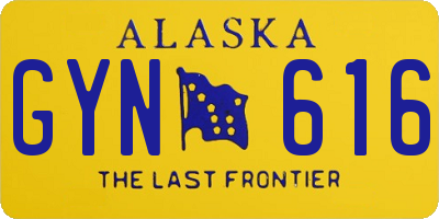 AK license plate GYN616