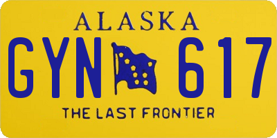 AK license plate GYN617