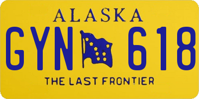 AK license plate GYN618