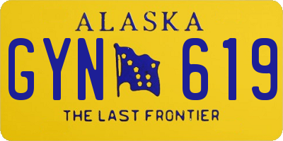 AK license plate GYN619