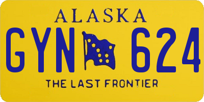 AK license plate GYN624