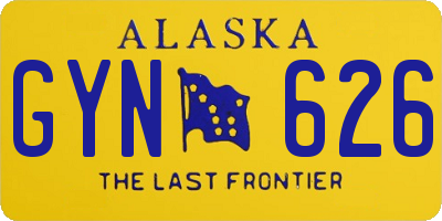 AK license plate GYN626