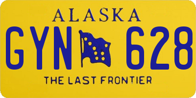 AK license plate GYN628