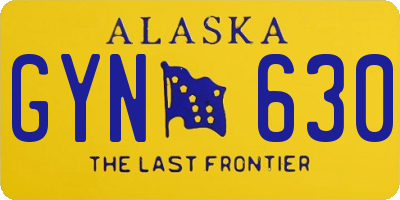 AK license plate GYN630