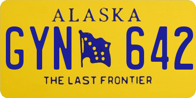 AK license plate GYN642