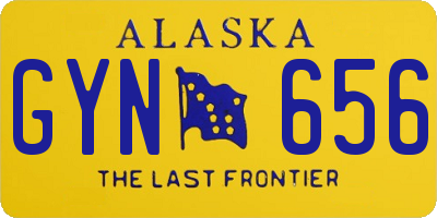 AK license plate GYN656
