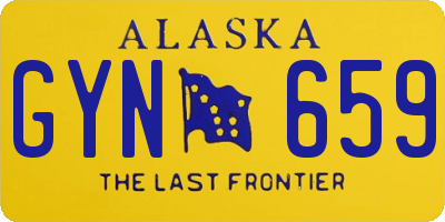 AK license plate GYN659