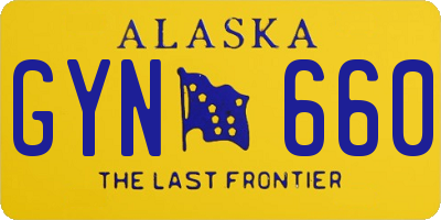 AK license plate GYN660