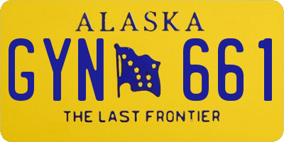 AK license plate GYN661