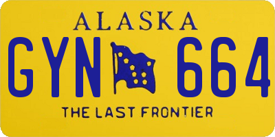 AK license plate GYN664