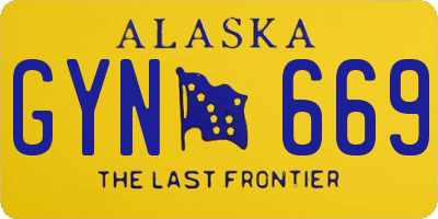 AK license plate GYN669