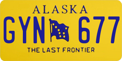 AK license plate GYN677