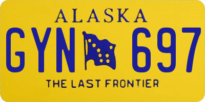 AK license plate GYN697