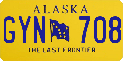 AK license plate GYN708