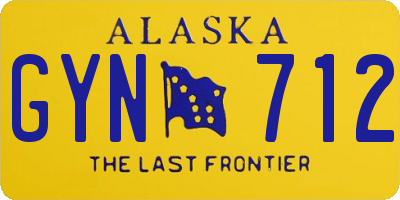 AK license plate GYN712