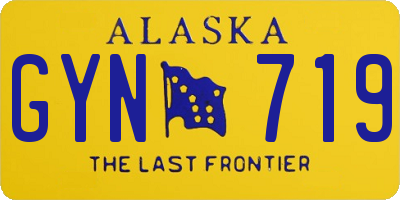 AK license plate GYN719