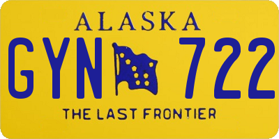AK license plate GYN722