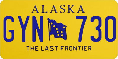 AK license plate GYN730