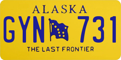 AK license plate GYN731
