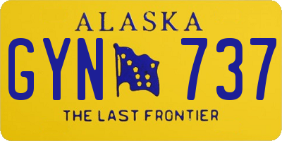 AK license plate GYN737