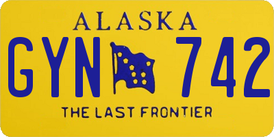 AK license plate GYN742