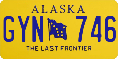 AK license plate GYN746