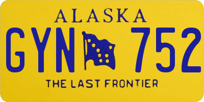 AK license plate GYN752
