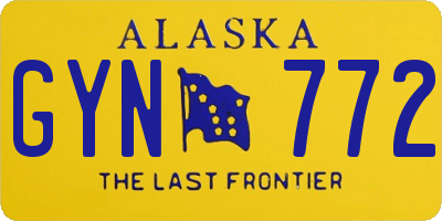 AK license plate GYN772