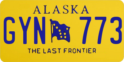 AK license plate GYN773