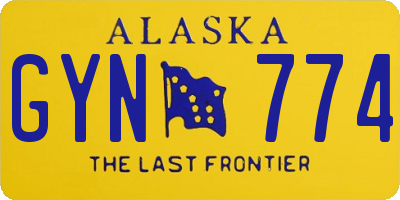 AK license plate GYN774