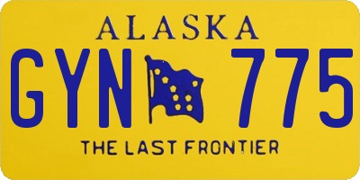 AK license plate GYN775