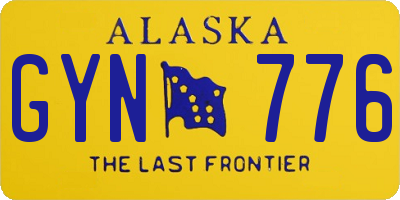 AK license plate GYN776