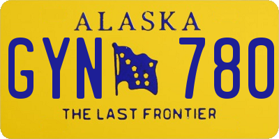 AK license plate GYN780