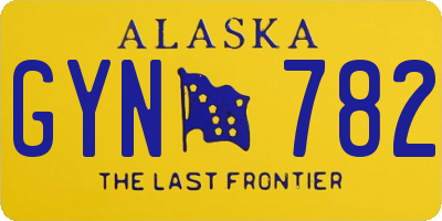 AK license plate GYN782