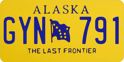 AK license plate GYN791