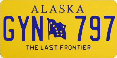 AK license plate GYN797