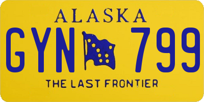 AK license plate GYN799