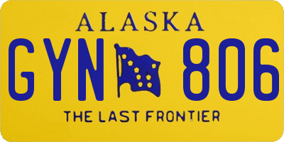 AK license plate GYN806