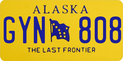 AK license plate GYN808