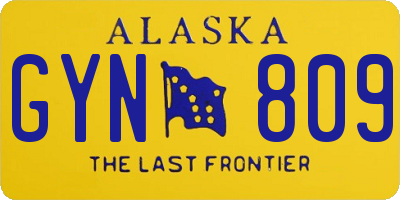 AK license plate GYN809