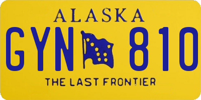 AK license plate GYN810