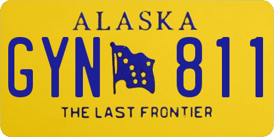AK license plate GYN811