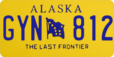 AK license plate GYN812