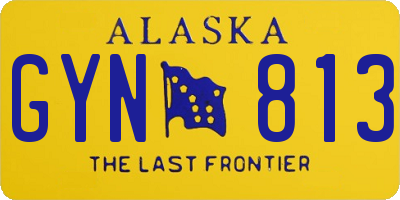 AK license plate GYN813