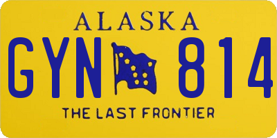 AK license plate GYN814