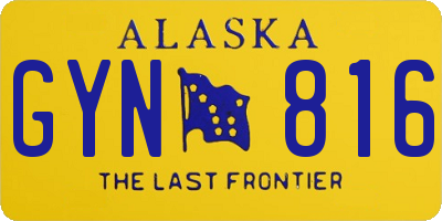 AK license plate GYN816